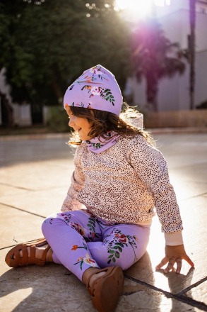 KAIKO - Kids Leggings - Lavender Bloom - Manufactured in Portugal