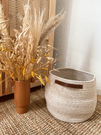 Luhta Home - KAIVO BASKET groß - off white - finely-crafted home accessoires