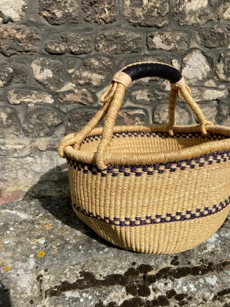 BEAUMONT ORGANIC - ROUND BASKET-MONOCHROME - Made ethically in Portugal