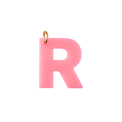 Hello Love - Letter Charm R - baby pink - Designed in Hamburg