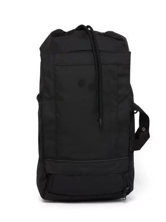 pinqponq Backpack BLOK large - Rooted Black - aus 100 recycelten PET-Flaschen