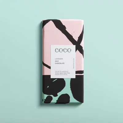 COCO Chocolatier - Lavender Milk Chocolate Bar - aus nachhaltig angebautem Kakao aus Kolumbien