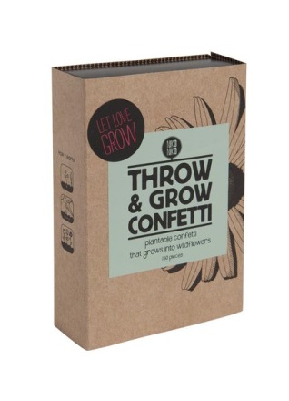 NIKO NIKO - Throw & Grow confetti - Let love grow - Konfetti mit Blumensamen