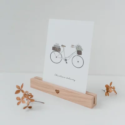 Eulenschnitt - POSTKARTE - Geschenke Fahrrad - Postkarte