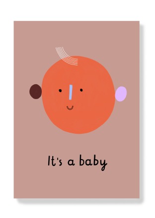 AnnaKatharinaJansen - Postkarte - Baby Face - create fair and ecofriendly