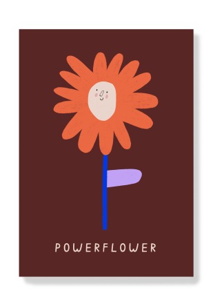 AnnaKatharinaJansen - Postkarte - Powerflower - create fair and ecofriendly