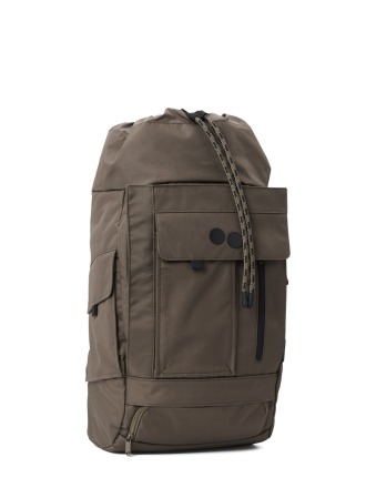 pinqponq Backpack BLOK medium - Construct Brown - aus 100 recycelten PET-Flaschen