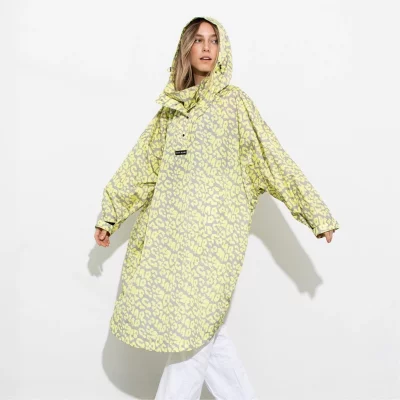 VIVI MARI - Raincoat leo splashes yellow/grey - 100 recyceltes Polyester