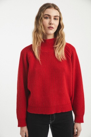 Rita Row - Breden Sweater - Red - 65 WOOL 18 COTTON 17 REC POLYAMIDE