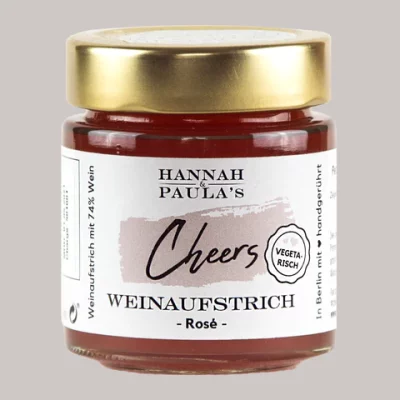 HANNAH & PAULA S - Rosé Cheers Weinaufstrich - Fair produziert in Berlin
