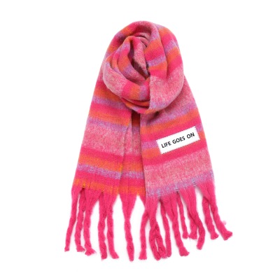 VTD - MAXI SCARF - LIFE GOES ON - 100 RECYCLED FIBRES