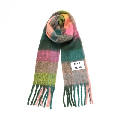VTD - MAXI SCARF - STAY ALIVE - 100 RECYCLED FIBRES