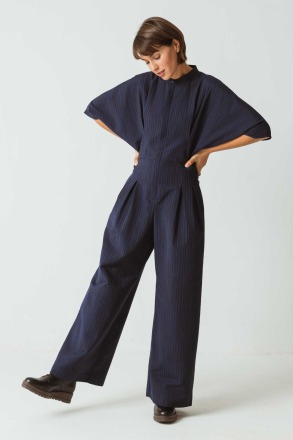 SKFK - SILOE JUMPSUIT - Navy - RECYCLED POLYESTER