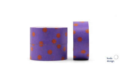 Kadodesign - Papiertape - Dots Jangle Purple - perfect for creativ working