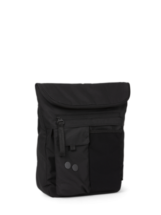 pinqponq Backpack KLAK - Construct Black - aus 100 recycelten PET-Flaschen
