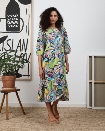 WEMOTO - Tilda Dress - Multicolor - 100 Organic Cotton
