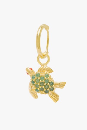 wildthings collectables - Under the sea turtle earring gold plated - produced locally and sustainabl
