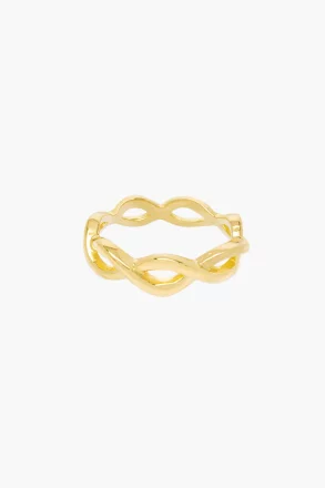 wildthings collectables - Waves ring gold plated - Handmade in Bali