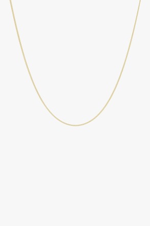 Curb chain necklace gold 45cm - wildthings collectables