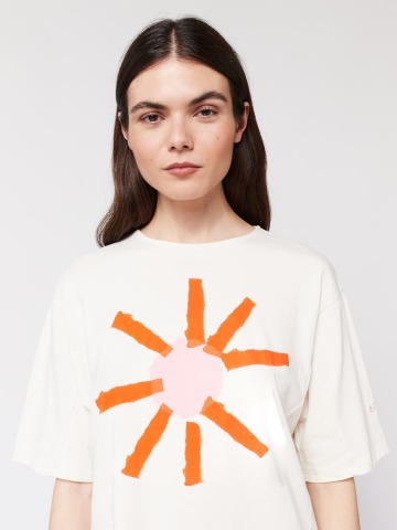 Bobo Choses - SUN BOXY T-SHIRT - Off white - Made in Spain