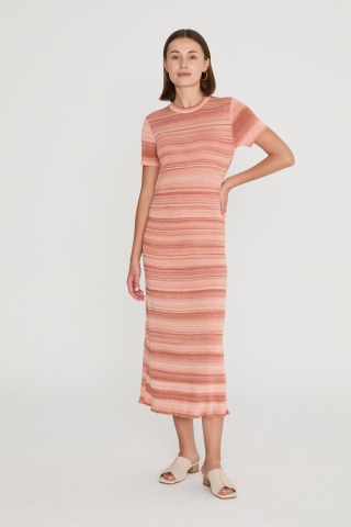 Designers Society - MIROI DRESS - Tie Dye Orange - 100% VISCOSE