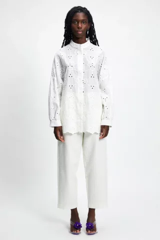 RITA ROW - Vesta Shirt - White - 100% Cotton