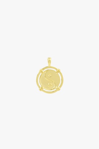 wildthings collectables - Yin Yang Coin Pendant Gold - produced locally and sustainably