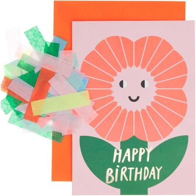 RICO Design - PAPER POETRY GRUSSKARTENSET HAPPY BIRTHDAY - mit Konfetti und Sticker