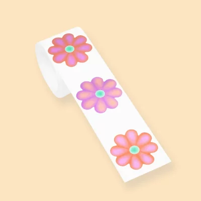 wowgoods - Lucky Flower - Aufkleber - aus recyceltem PET-Material