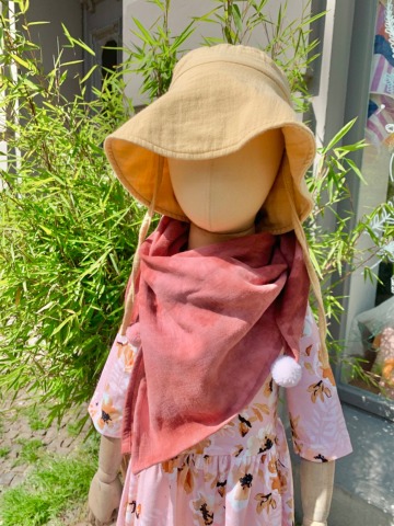 MIO ANIMO - Kids Halstuch Batik - Shiny Rouge - aus 100% Baumwolle