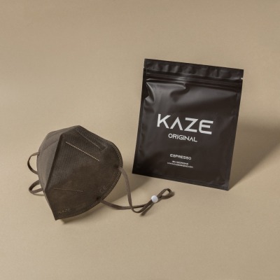 KAZE - FFP2 Maske - Espresso - 3-dimensional respirator mask