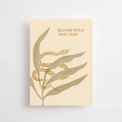 Anna Cosma - BLOOM WILD AND FREE - POSTKARTE - aus hochwertigem Naturpapier
