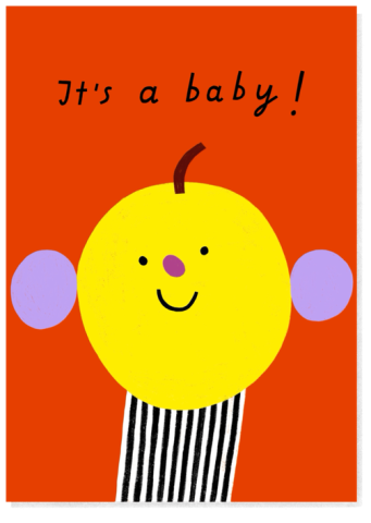 AnnaKatharinaJansen - Postkarte - Babyhead bright - create fair and ecofriendly