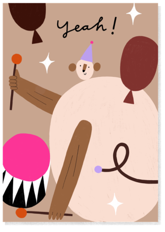 AnnaKatharinaJansen - Postkarte - Balloons + Drums - create fair and ecofriendly