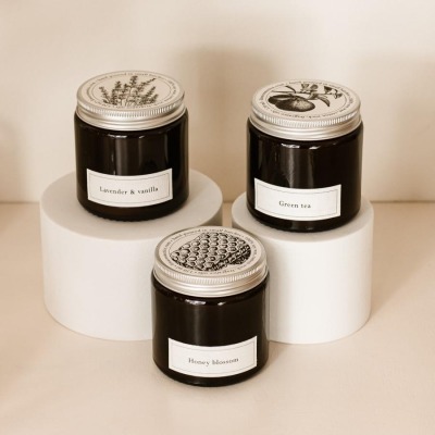 LIMA - Classic collection candles box - 1 Duftkerzen à 120 ml lavender &amp; vanilla - lavender &amp;