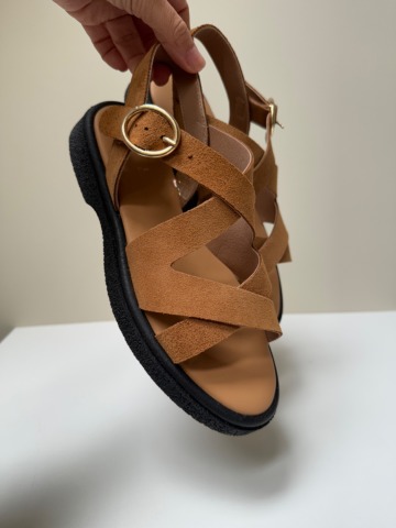 KMB Shoes - Sandale - Cognac - MADE IN SPAIN