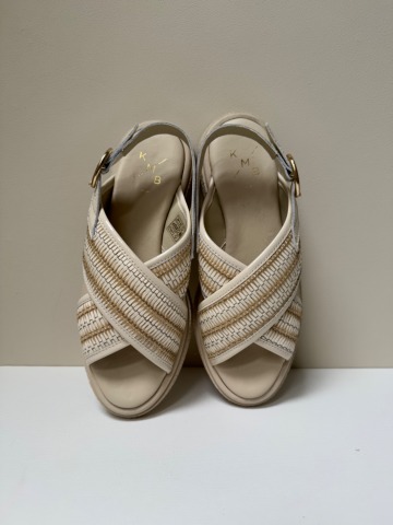 KMB Shoes - Sandale - NAPPALAK - Off White/Oro - MADE IN SPAIN