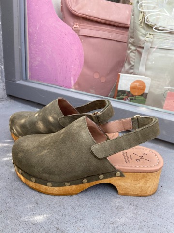 KMB Shoes - Clog RYGGE - KHAKI - MADE IN SPAIN