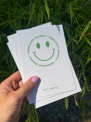 MIO ANIMO - Postkarte - Choose Happiness - Fair made in Berlin