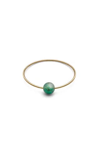JUKSEREI - BIRTHSTONE RING - May Emerald - Designed in Berlin Handmade in Italy