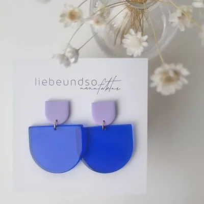LIEBEUNDSO - BLUEY OHRRINGE - 1,5cm x 4,4cm