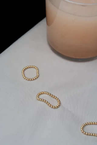 JUKSEREI - BONBON CHAIN RING - Gold - Designed in Berlin Handmade in Italy