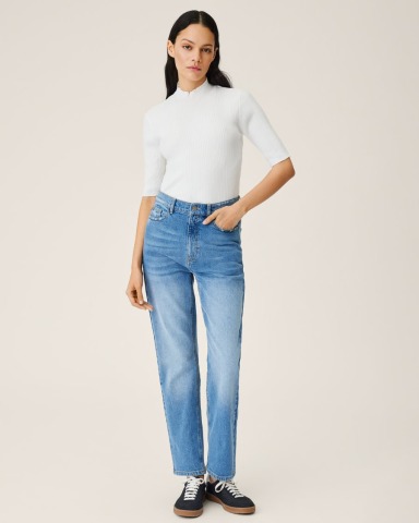 MSCH Copenhagen - MSCHGretel Nel HW Slim Ankle Jeans - Light Blue - Organic Cotton