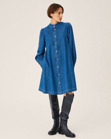 MSCH Copenhagen - MSCHShayla Shirt Dress - Azurine - 100% Cotton