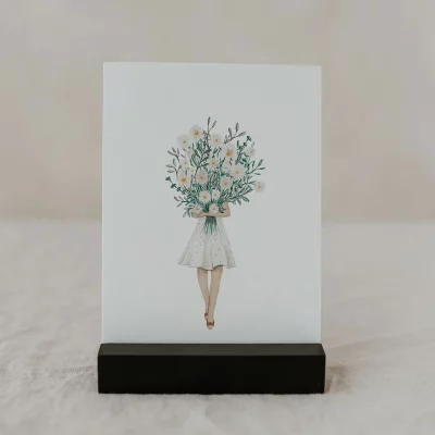Eulenschnitt - POSTKARTE - Flowergirl - Postkarte
