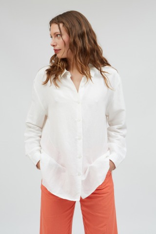Suite13Lab - IYA SHIRT - White - Long collared shirt