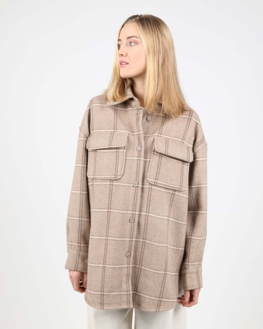 WEMOTO - Teresa Jacket - Brown - 95% Polyester / 5% Wool
