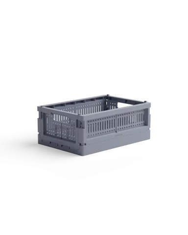 made crate mini - blue grey - Klappbox 24 x 17 x 9,5 cm