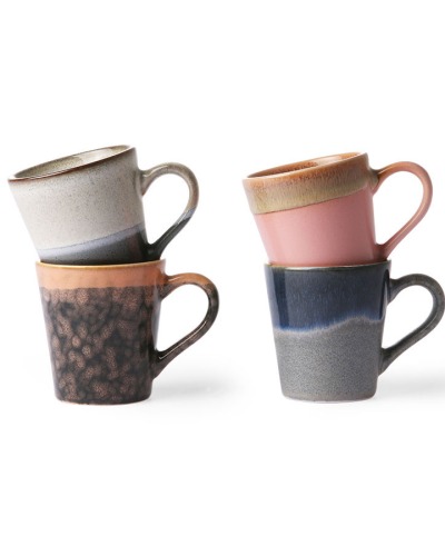 HK LIVING - 70s Ceramics - espresso mugs polaris set of 4
