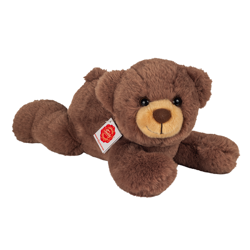 Teddy liegend dunkelbraun 32 cm